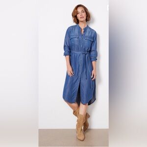 Cloth & Stone curved hem dress size small